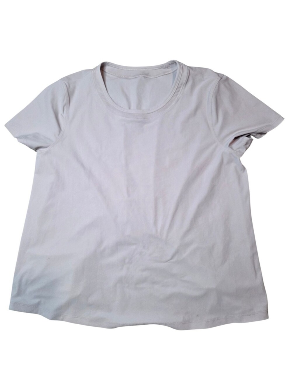 Lululemon Sunday Sprint Short Sleeve Cropped Open Back Cutout Top Size 8 Lilac